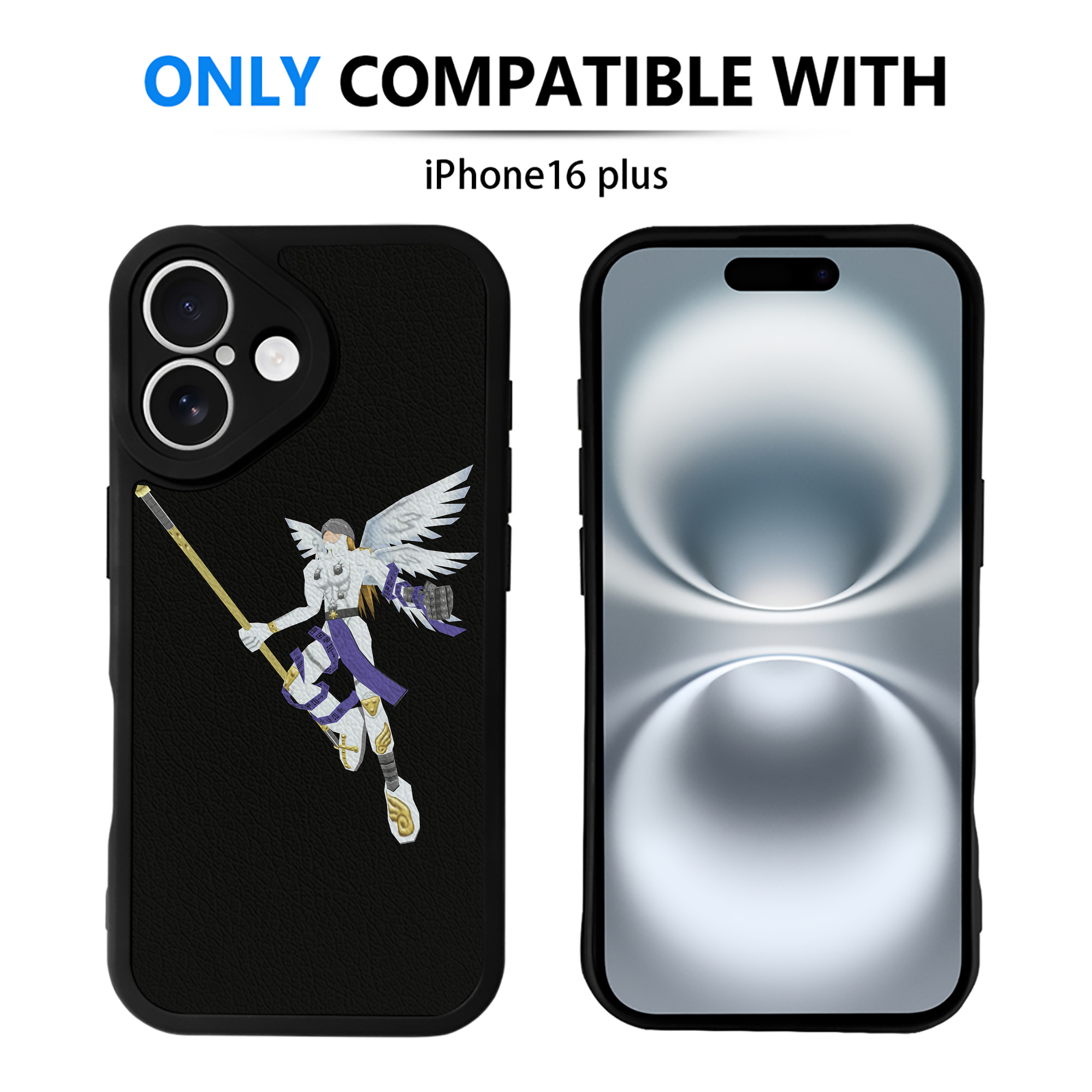 （画像用） Digimon デジタルモンスター/デジモン 【iPhone 16シリーズ対応】シリコンスマホケース（レザー調） 材質：シリコン